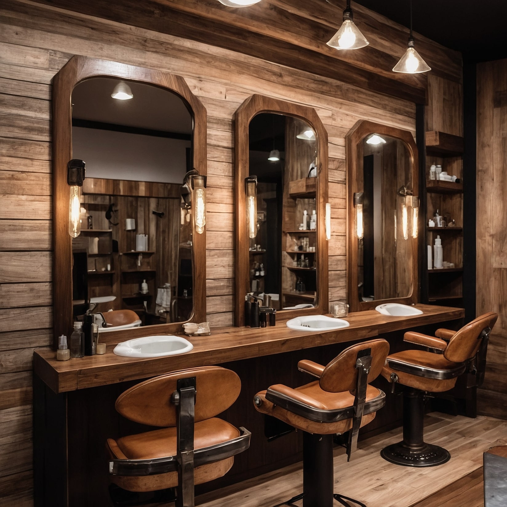 Barbero realizando corte clásico